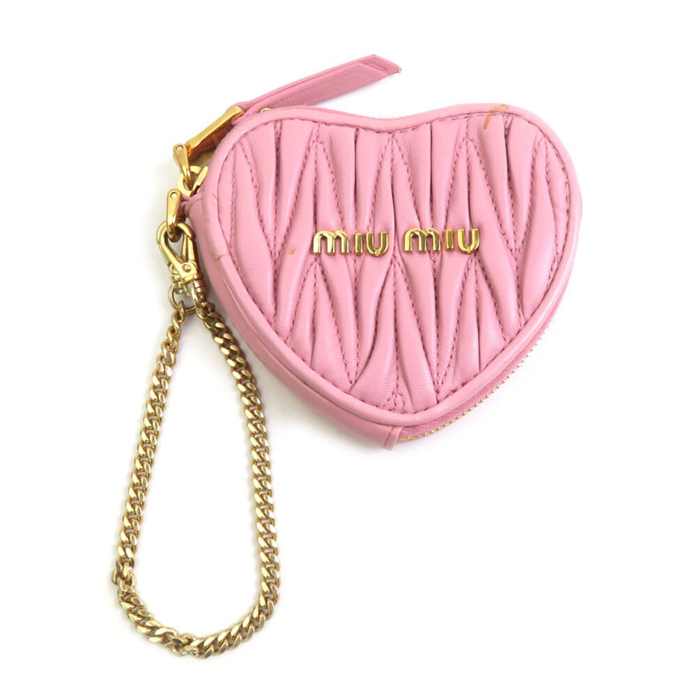Miu Miu Miu wallet/coin purse, leather, pink, women's, h32527d